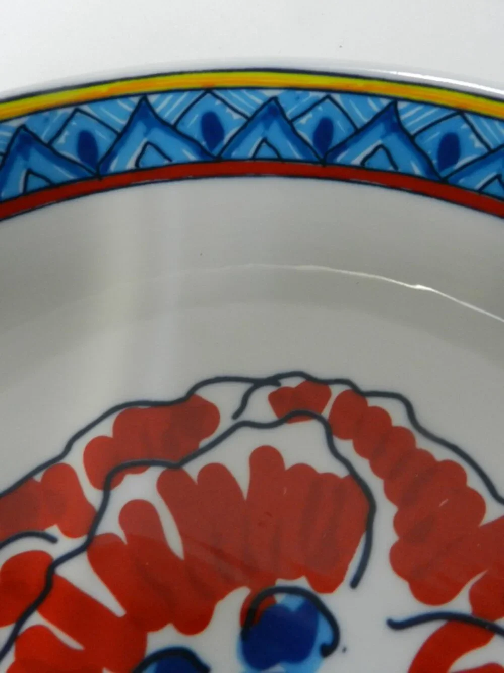 Lidia's Kitchen Pasta Soup Salad Desert Bowl floral serve Micro Dish 8.5